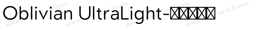 Oblivian UltraLight字体转换